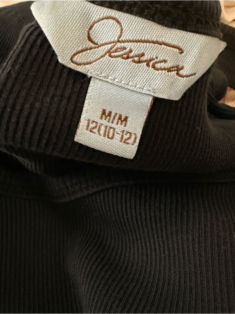Jessica Black Ribbed Square Neck Tank Top - Picture 5 of 6